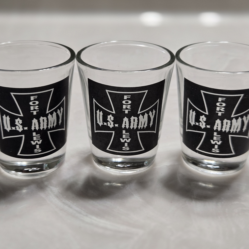 U.S. Army Fort Lewis Shot Glasses Set